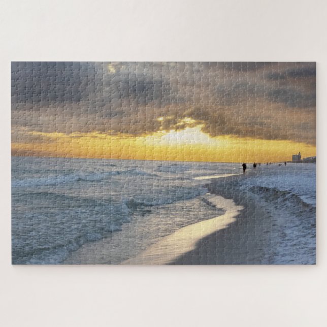 Beautiful Sunset at Pensacola Beach, Florida Jigsaw Puzzle (Horizontal)