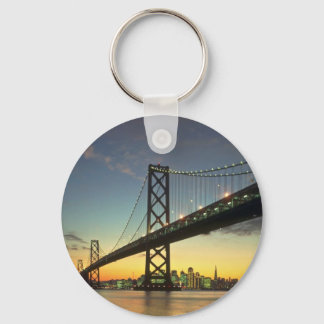 Beautiful Sunset: Bay Bridge, San Francisco, Calif Key Ring