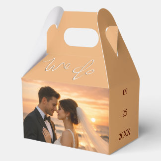 Beautiful Sunset Beach Romantic Wedding Vows Favour Box