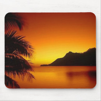 Beautiful Sunset Beach View Mouse Pad