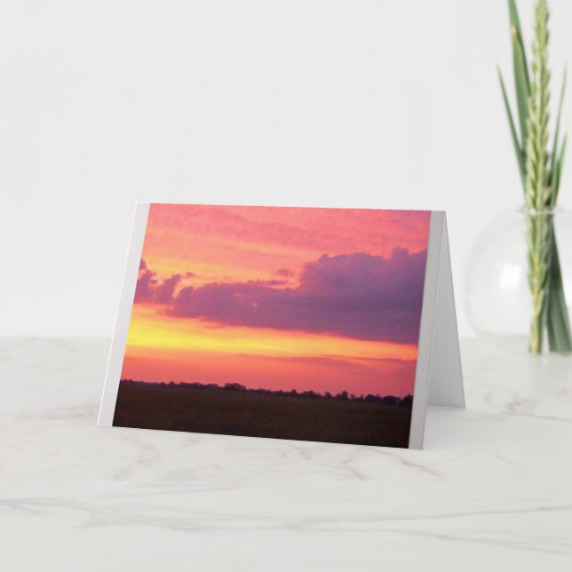 Beautiful Sunset    Card (Front)