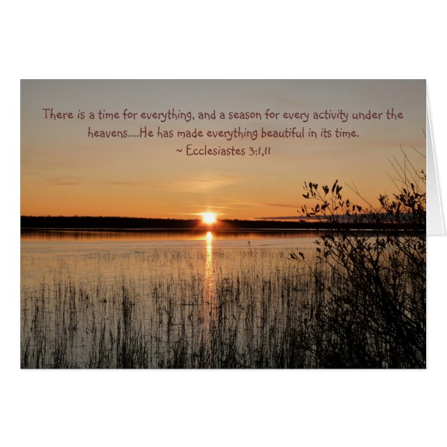 Beautiful Sunset Card - Fully Customisable (Front Horizontal)