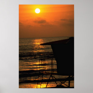 Beautiful Sunset: Carlsbad, California Poster