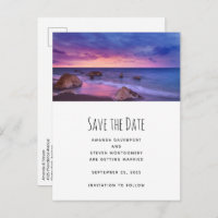Beautiful Sunset Coastal Photograph Wedding
