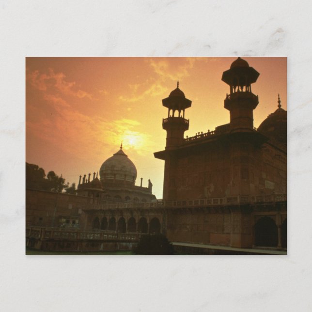 Beautiful Sunset: Delhi, India Postcard (Front)