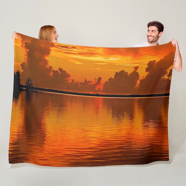 BEAUTIFUL SUNSET FLEECE BLANKET (In Situ)