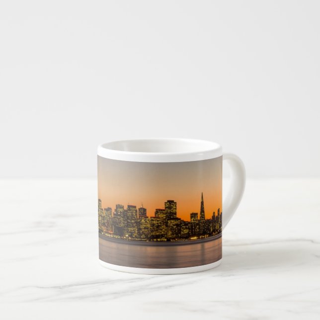 Beautiful sunset in San Francisco Espresso Cup (Front Right)