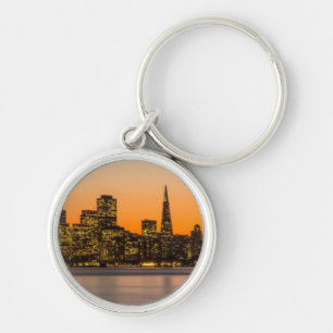 Beautiful sunset in San Francisco Key Ring