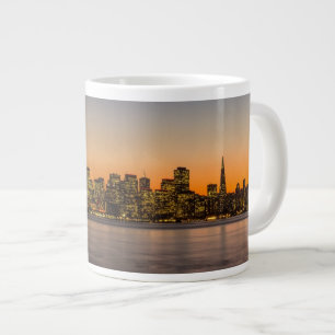 Beautiful sunset in San Francisco Large Coffee Mug