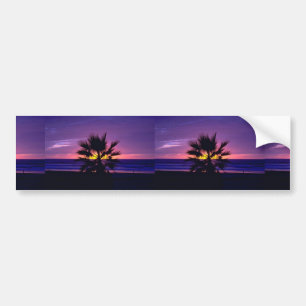 Beautiful Sunset: Mission Beach, California Bumper Sticker