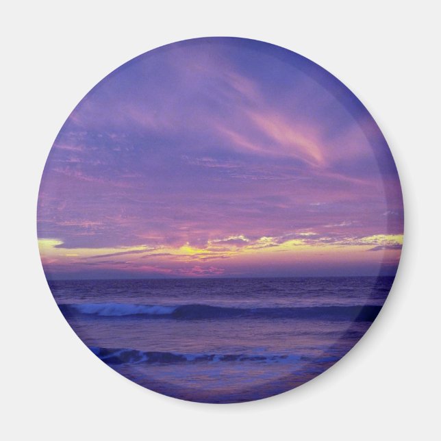 Beautiful Sunset: Mission Beach, San Diego, Califo Magnet (Front)