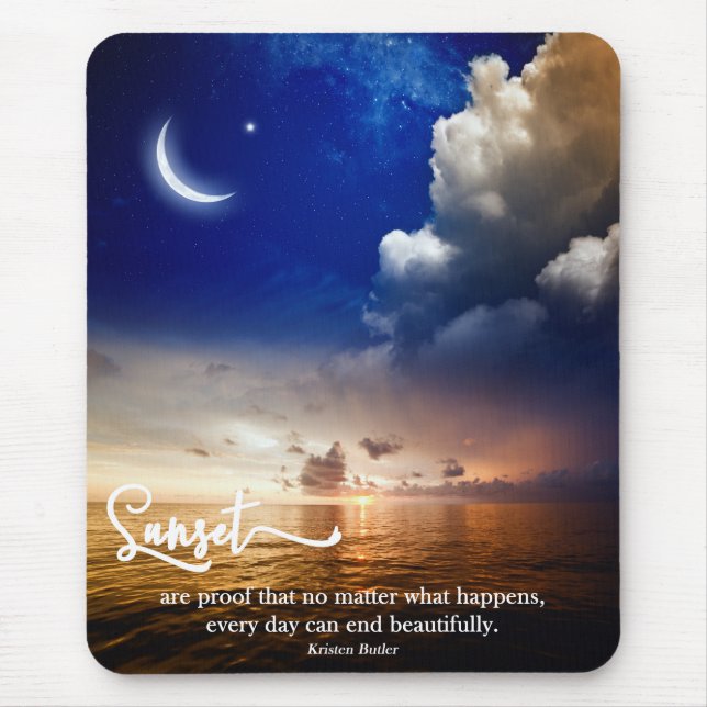 Beautiful Sunset Mouse Pad (Front)