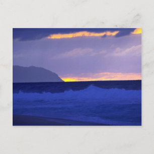 Beautiful Sunset: North Shore, Oahu, Hawaii Postcard