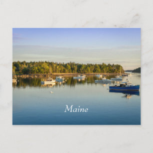 Beautiful  sunset on Maine coast Postcard