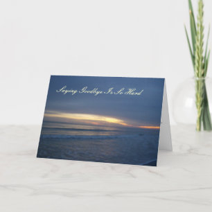 Beautiful Sunset over Water Card