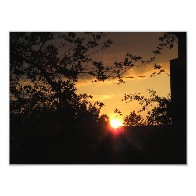 Beautiful Sunset Picture Photo Print (Front)
