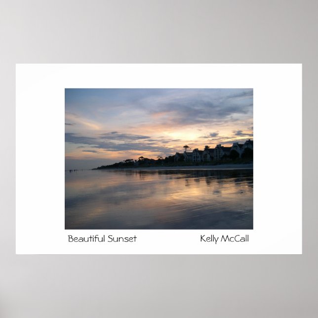 Beautiful Sunset Poster (Front)
