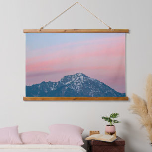 Beautiful sunset sky above mountain Storžič, Slove Hanging Tapestry