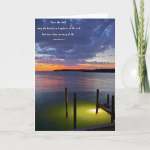 Beautiful Sunset Sky at Dusk Card