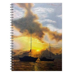 Beautiful Sunset Spiral Notebook