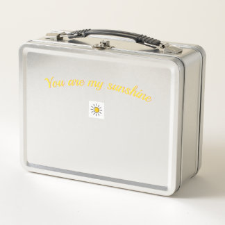 Beautiful sunshine shirt for a great day metal lunch box
