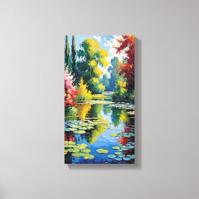 Beautiful Swamp Summer Canvas Wall Art (Front)