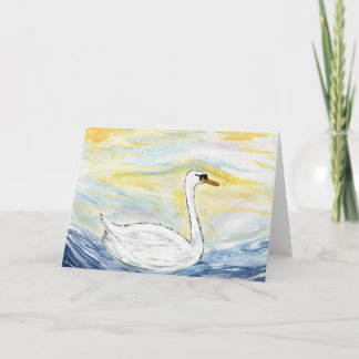 Beautiful Swan Blank Note Card