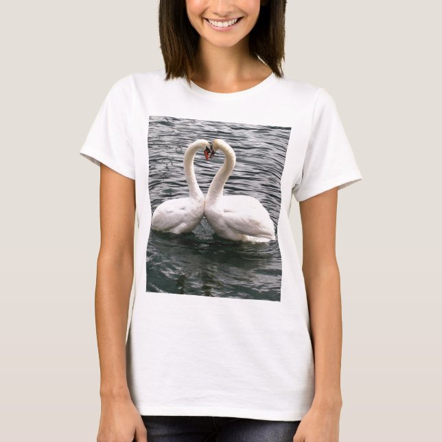 Beautiful swan pair T-Shirt (Front)