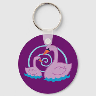 Beautiful Swans Key Ring