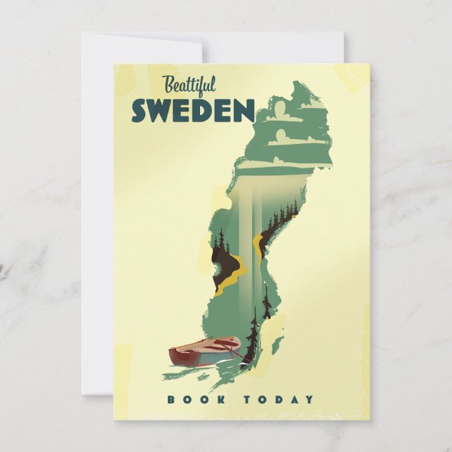 Beautiful Sweden travel poster (Front)
