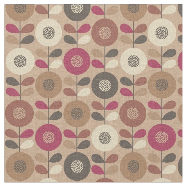 Beautiful swedish floral seamless pattern fabric (Close Up)