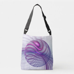 Beautiful Swing Modern Abstract Fractal Art Pink Crossbody Bag