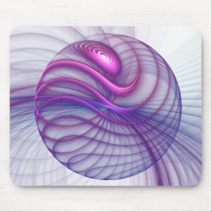 Beautiful Swing Modern Abstract Fractal Art Pink Mouse Pad