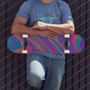 Beautiful Swirls of Color Skateboard
