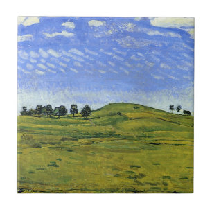 Beautiful Swiss Alps Landscape (Ferdinand Hodler) Tile