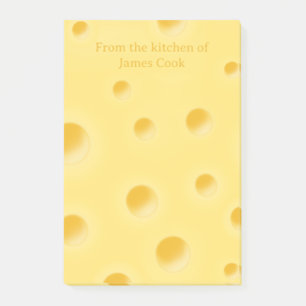 Beautiful Swiss Cheese Fanciful Personalized Post-it Notes