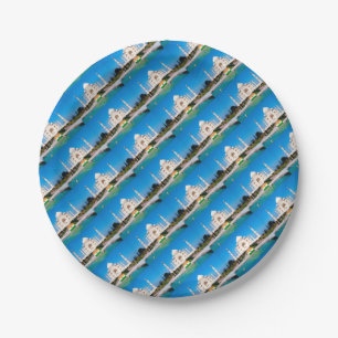 Beautiful Taj-Mahal India Pro Photo Paper Plate