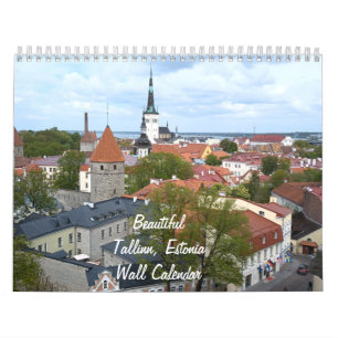 Beautiful Tallinn, Estonia Wall Calendar
