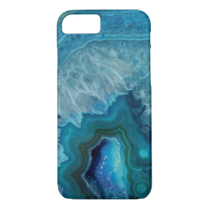 Beautiful Teal Blue Agate Stone Case-Mate iPhone Case