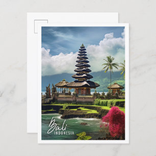 Beautiful Temple Bali Indonesia Postcard