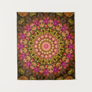 beautiful textile carpet mandala pattern tapestry