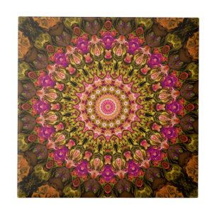 beautiful textile carpet mandala pattern tile