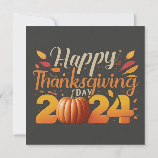 Beautiful Thanksgiving Greeting Card (Front)