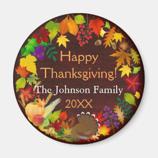 Beautiful Thanksgiving Harvest Magnet