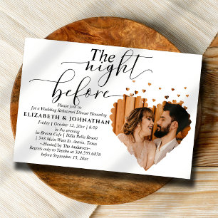 Beautiful The Night Before Rehearsal Dinner  Invitation