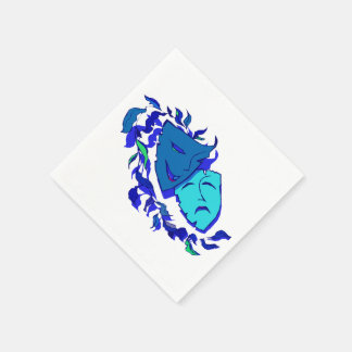 Beautiful Theatre Masks Napkin