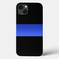Beautiful Thin Blue Line Police Gradient