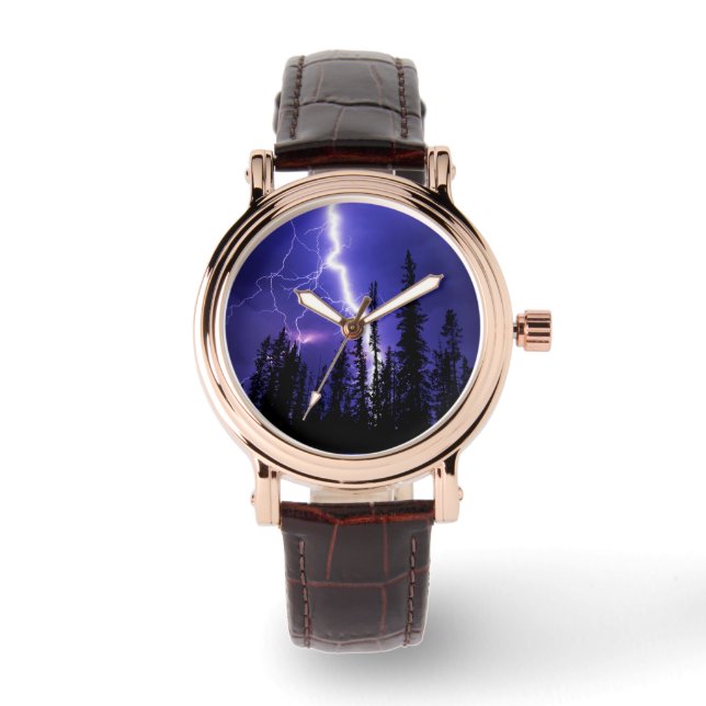 beautiful thunder over the forest watch (Front)