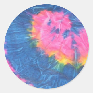 Beautiful Tie Dye Stickers-Retro Classic Round Sticker
