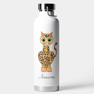 Beautiful Tiger Cat Water Bottle